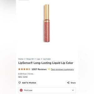 LipSense Pink First Love Lip Balm, Brand New